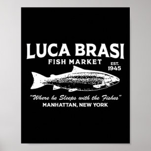 Poster Marché de poissons Luca Brasi Le Parrain Établis e