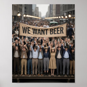 Poster Marche de protestation de l'ère de la prohibition 