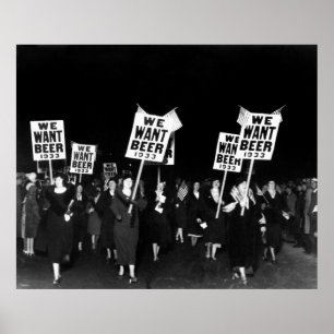 POSTER MARCHE DES FEMMES POUR LA BIÈRE - INTERDICTION 193
