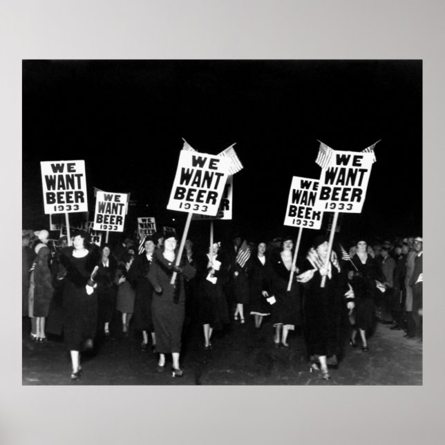 POSTER MARCHE DES FEMMES POUR LA BIÈRE - INTERDICTION 193 (Devant)