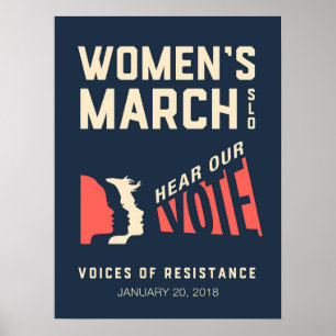 Poster Marche des femmes SLO Janvier