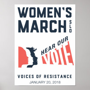Poster Marche des femmes SLO Janvier