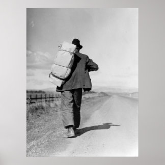 Poster Marche des migrants - 1935