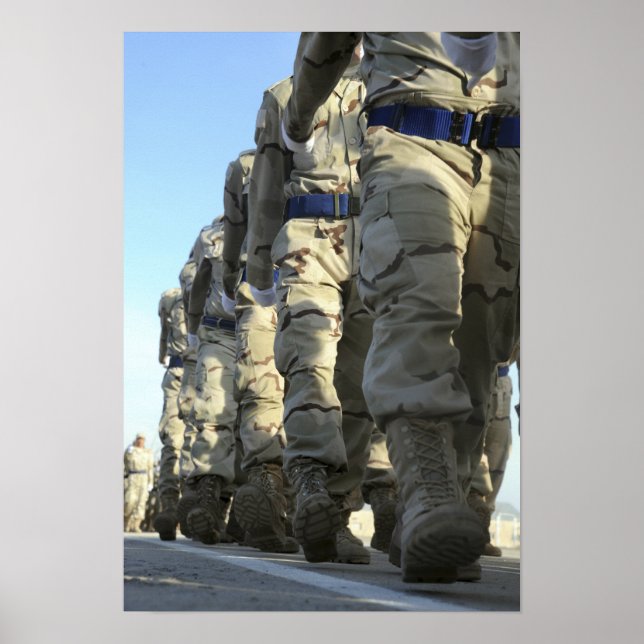 Poster Marche des recrues de l'aviation irakienne (Devant)