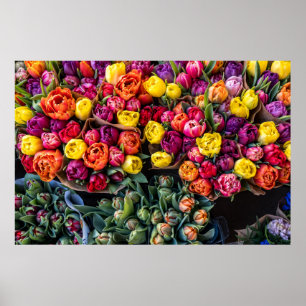 Poster Marché Fleuriste Allemand – Fraîches Fleurs du Mar