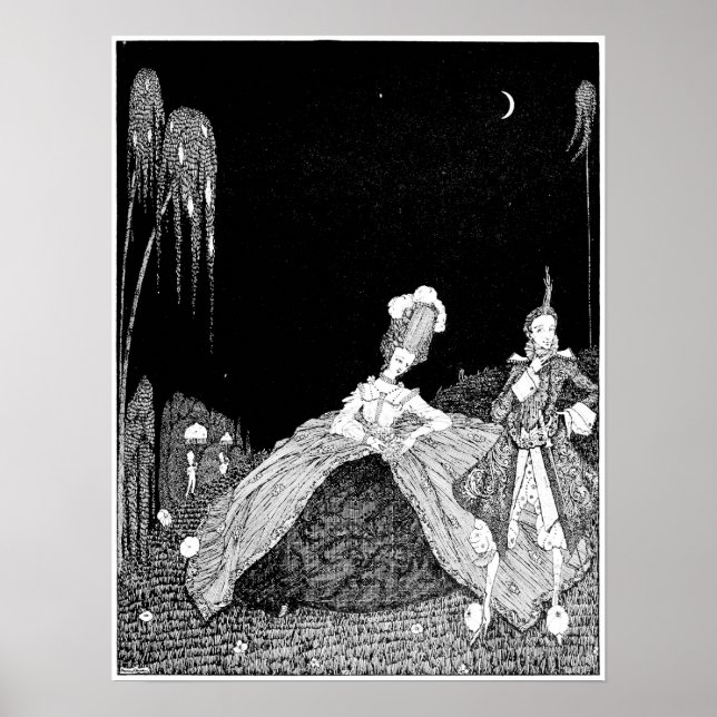 Poster Marche nocturne - Image vintage (Devant)