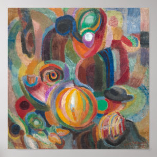 Poster Marché portugais Sonia Delaunay