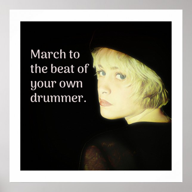 Poster Marche pour battre son propre batteur (Devant)