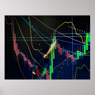 Poster marché stock