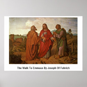 Poster Marche Vers Emmaüs Par Joseph De Fuhrich