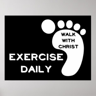 Poster Marcher Avec Christ