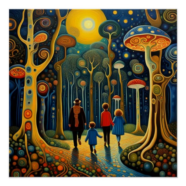 Poster Marcher dans les bois 7 (Devant)
