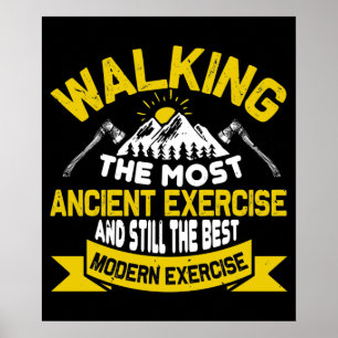 Poster Marcher Est Le Meilleur Exercice Moderne