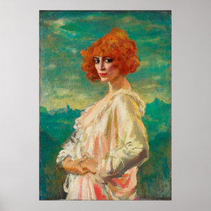 Poster Marchesa Casati par Augustus Edwin John (1919)