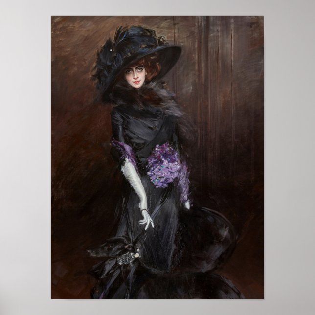 Poster Marchesa Luisa Casati by Giovanni Boldini (Devant)