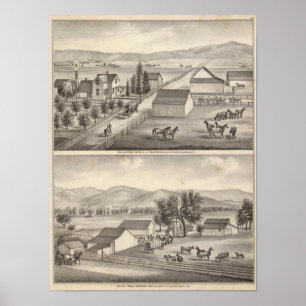 Poster Marcheur, résidences de Knittel, fermes