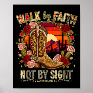 Poster Marchez par la foi et non par la vue Tee-shirt 2 C