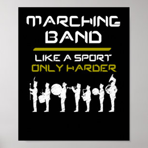 Poster Marching Band Comme Un Sport Seulement Musiciens P