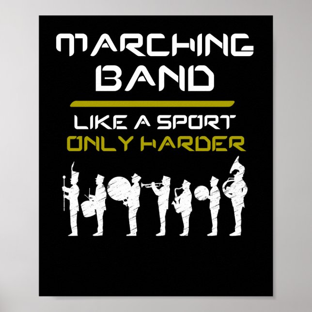 Poster Marching Band Comme Un Sport Seulement Musiciens P (Devant)