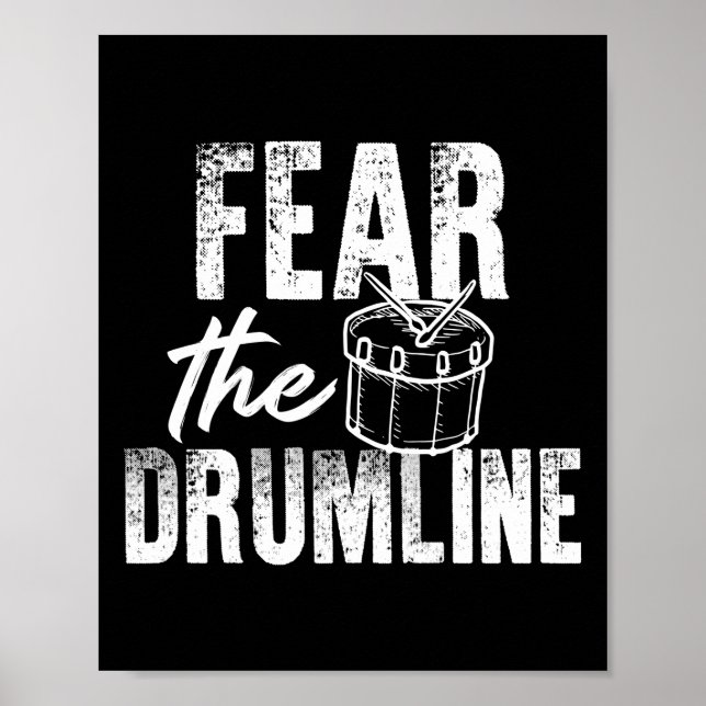 Poster Marching Band Drum Corps Crainte Le Drumline (Devant)