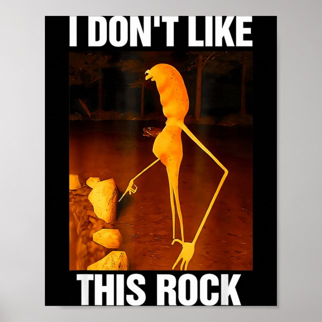 Poster Marcus le ver Meme Robert Je n'aime pas ce Rock (Devant)