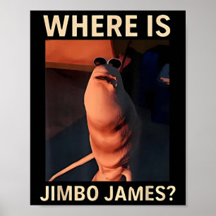 Poster Marcus le ver où est Jimbo James Mème drôle 