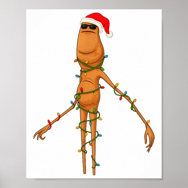 Poster Marcus The Worm, Funny Christmas Lights  (Devant)