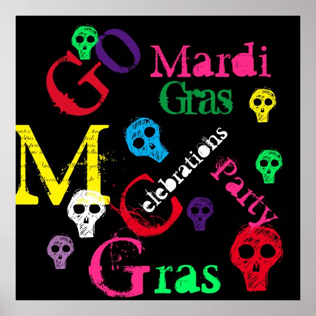 POSTER MARDI GRAS (Devant)