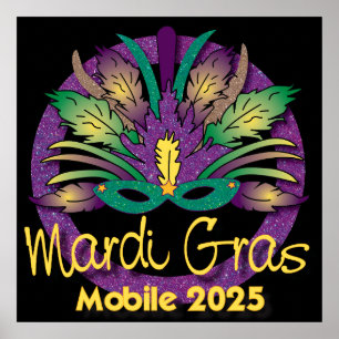 Poster Mardi Gras - 2025 - Mobile