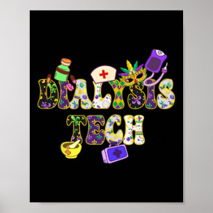 Poster Mardi Gras Day Dialyse Tech New Orleans Festival