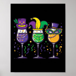 Poster Mardi Gras Gl Funny Gros Mardi Carnival Party Mama