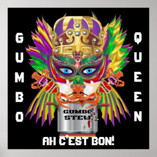 Poster Mardi Gras Gumbo Queen View