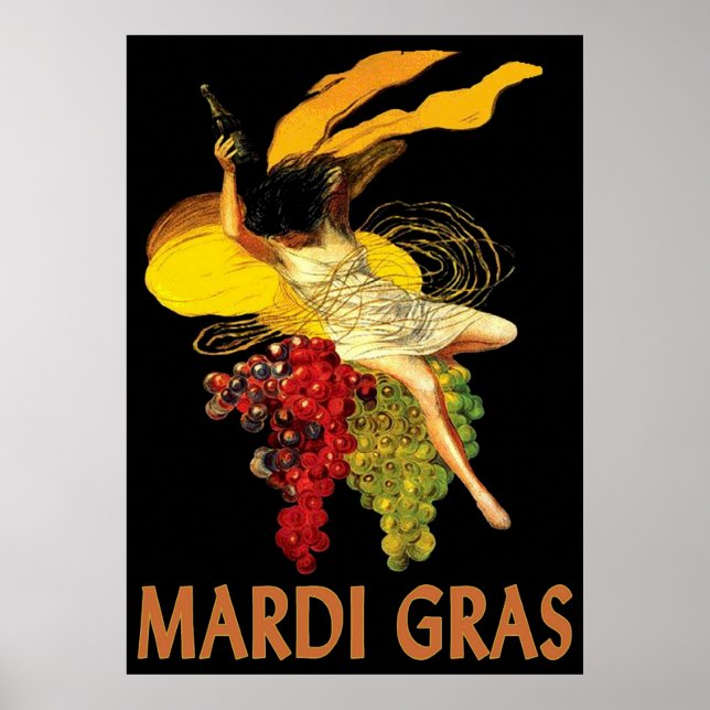 Poster Mardi Gras Maid aux raisins (Devant)