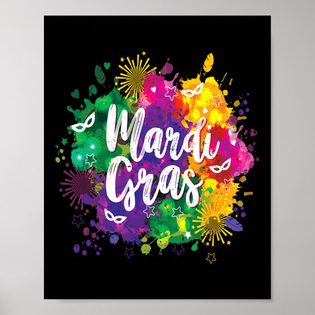 Poster Mardi Gras Mardi Carnaval Mobile de La Nouvelle-Or (Devant)