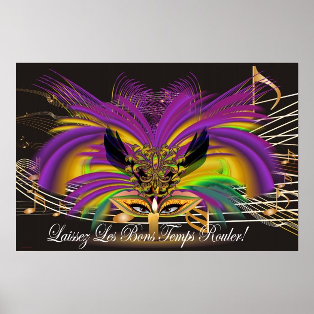 Poster-Mardi Gras Mask The Queen Poster (Front)