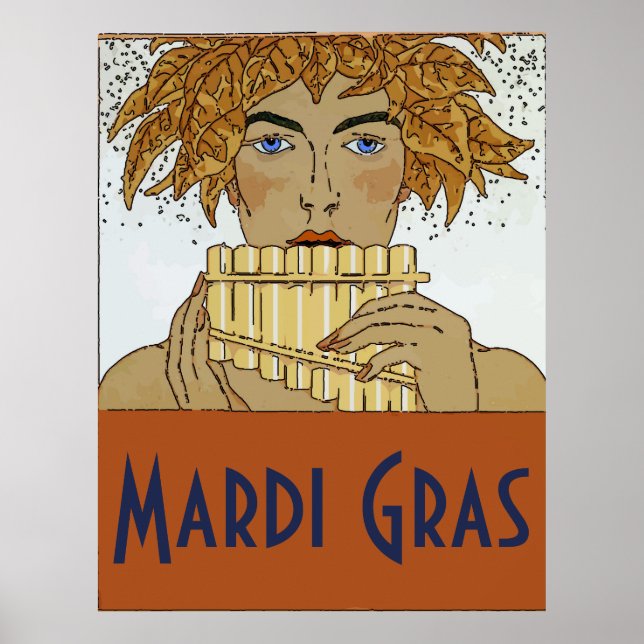 Poster Mardi Gras Pan (Devant)