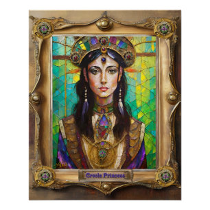Poster Mardi Gras Realm Portraits - La Princesse Créole