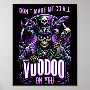 Poster Mardi Gras sorcière Docteur New Orleans ne me font