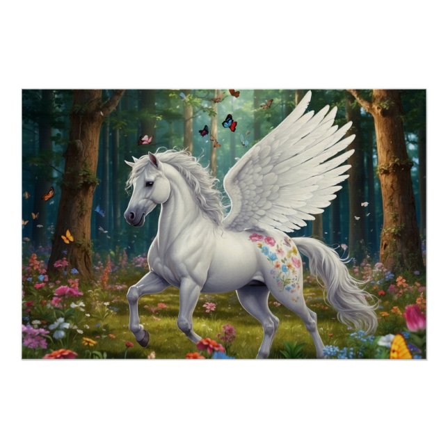 Poster Mare de Pegasus au printemps (Devant)