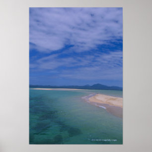 Poster Marée basse à la plage