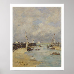 Poster Marée basse chez Trouville, 1895 (huile sur le