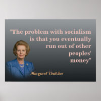 Margaret Thatcher Citation Sur L'Affiche Du Social
