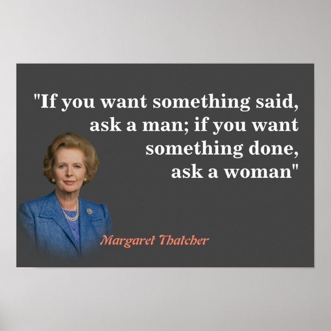 Poster Margaret Thatcher Cite Qui Demande (Devant)