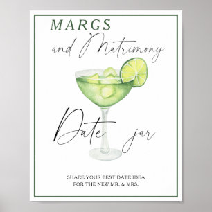 Poster Margarita Bride douche Date idées de nuit