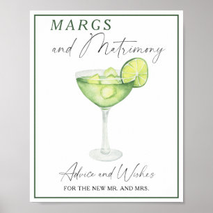 Poster Margarita - Conseils et voeux pour les jeunes mari