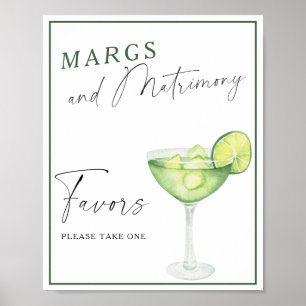 Poster Margarita nuptiale des faveurs prenez un