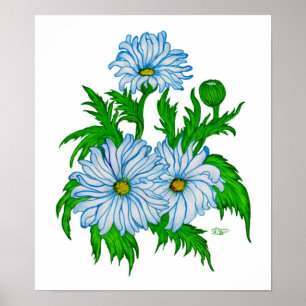 Poster Margeriten Blume