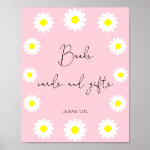 Poster Marguerite fleur sauvage - livres cartes et cadeau
