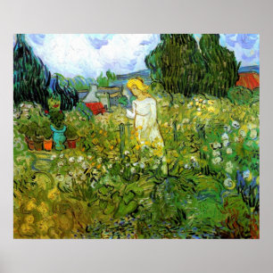 Poster Marguerite Gachet au jardin par Vincent van Gogh