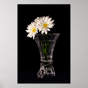 Poster Marguerites Blanches Dans Le Vase